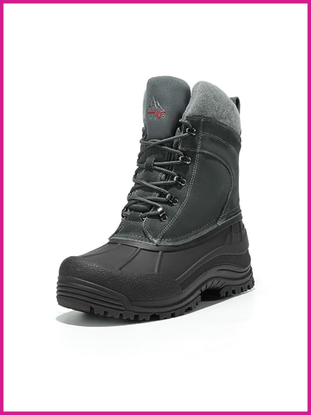 NORTIV 8 Men's Insulated Waterproof Winter Snow Boots TERREY